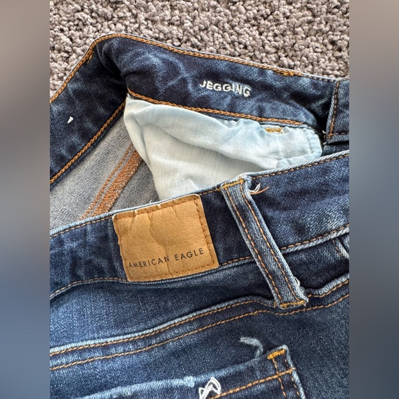 American Eagle Outfitters Super Stretch Denim Jegging Size 6 X-Short Preowned - Picture 5 of 10